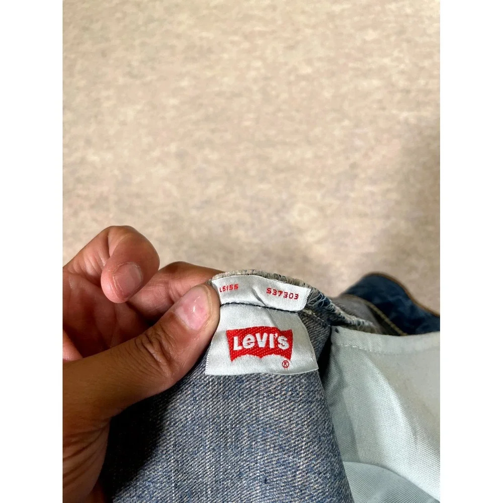 Levis 501 Original Fit Jeans Men 36x32 Blue Denim Cotton Straight Leg Button Fly